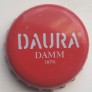 Kronkorken Daura Spanien 2015 2010er rot DAURA DAMM R 1876
