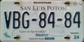 Nummernschilder / Kfz-Kennzeichen Mexiko 2007 2000er San Luis Potosi