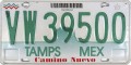Nummernschilder / Kfz-Kennzeichen Mexiko 1999 1990er Tamaulipas