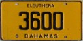 Nummernschilder / Kfz-Kennzeichen Bahamas 1987 1980er Eleuthera