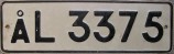 Nummernschilder / Kfz-Kennzeichen Åland 1975 1970er