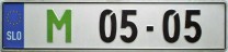 Nummernschilder / Kfz-Kennzeichen Slowenien 2004 2000er