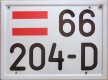 Nummernschilder / Kfz-Kennzeichen Österreich 2009 2000er