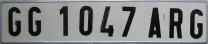 Nummernschilder / Kfz-Kennzeichen Guinea, Republik 1986 1980er