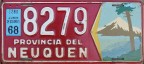 Nummernschilder / Kfz-Kennzeichen Argentinien 1963 1960er Neuquen