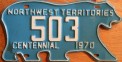 Nummernschilder / Kfz-Kennzeichen Kanada 1970 1970er Northwest Territories