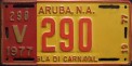 Nummernschilder / Kfz-Kennzeichen Aruba 1977 1970er Aruba
