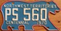 Nummernschilder / Kfz-Kennzeichen Kanada 1970 1970er Northwest Territories