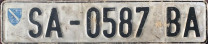 Nummernschilder / Kfz-Kennzeichen Bosnien & Herzegowina 1995 1990er
