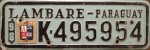 Nummernschilder / Kfz-Kennzeichen Paraguay 1998 1990er Lambare