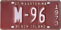 Nummernschilder / Kfz-Kennzeichen Niederländische Antillen 1973 1970er St. Maarten