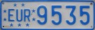 Nummernschilder / Kfz-Kennzeichen Europa 1975 1970er EU