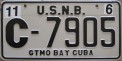 Nummernschilder / Kfz-Kennzeichen Kuba 1990 1990er US