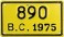 Nummernschilder / Kfz-Kennzeichen Mexiko 1975 1970er Baja California