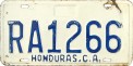 Nummernschilder / Kfz-Kennzeichen Honduras 1995 1990er