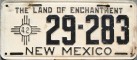 Nummernschilder / Kfz-Kennzeichen USA 1942 1940er New Mexico NM