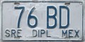 Nummernschilder / Kfz-Kennzeichen Mexiko 1970 1970er CD