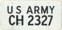 Nummernschilder / Kfz-Kennzeichen USA 1978 1970er ARMY