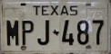 Nummernschilder / Kfz-Kennzeichen USA 1975 1970er Texas TX