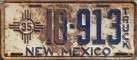 Nummernschilder / Kfz-Kennzeichen USA 1935 1930er New Mexico NM