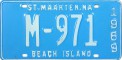 Nummernschilder / Kfz-Kennzeichen Niederländische Antillen 1969 1960er St. Maarten
