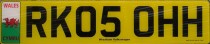 Nummernschilder / Kfz-Kennzeichen Großbritannien 2001 2000er Wales