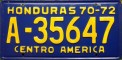 Nummernschilder / Kfz-Kennzeichen Honduras 1970 1970er Taxi?