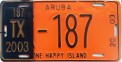 Nummernschilder / Kfz-Kennzeichen Aruba 2003 2000er Aruba