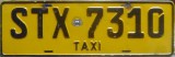 Nummernschilder / Kfz-Kennzeichen Uruguay 2004 2000er Taxi