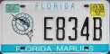 Nummernschilder / Kfz-Kennzeichen USA 1997 1990er Florida FL (Baseball)