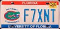 Nummernschilder / Kfz-Kennzeichen USA 1999 1990er Florida FL