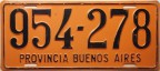 Nummernschilder / Kfz-Kennzeichen Argentinien 1940 1940er Buenos Aires, (P)