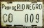 Nummernschilder / Kfz-Kennzeichen Argentinien 1960 1960er Rio Negro