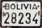 Nummernschilder / Kfz-Kennzeichen Bolivien 1978 1970er