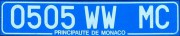 Nummernschilder / Kfz-Kennzeichen Monaco 1986 1980er