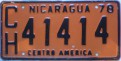 Nummernschilder / Kfz-Kennzeichen Nicaragua 1978 1970er CH