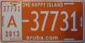 Nummernschilder / Kfz-Kennzeichen Aruba 2013 2010er Aruba