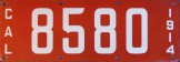 Nummernschilder / Kfz-Kennzeichen USA 1914 1910er california ca