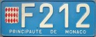 Nummernschilder / Kfz-Kennzeichen Monaco 1950 1950er