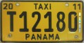 Nummernschilder / Kfz-Kennzeichen Panama 2011 2010er Taxi