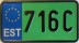 Nummernschilder / Kfz-Kennzeichen Estland 2011 2010er