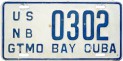 Nummernschilder / Kfz-Kennzeichen Kuba 1966 1960er US
