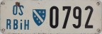 Nummernschilder / Kfz-Kennzeichen Bosnien & Herzegowina 1992 1990er