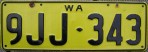 Nummernschilder / Kfz-Kennzeichen Australien 1978 1970er Western Australia WA