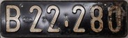 Nummernschilder / Kfz-Kennzeichen Österreich 1930 1930er B = NÖ