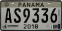 Nummernschilder / Kfz-Kennzeichen Panama 2018 2010er