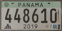 Nummernschilder / Kfz-Kennzeichen Panama 2019 2010er