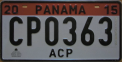 Nummernschilder / Kfz-Kennzeichen Panama 2015 2010er