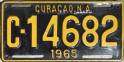 Nummernschilder / Kfz-Kennzeichen Niederländische Antillen 1965 1960er Curacao