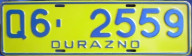 Nummernschilder / Kfz-Kennzeichen Uruguay 1993 1990er Duranzo